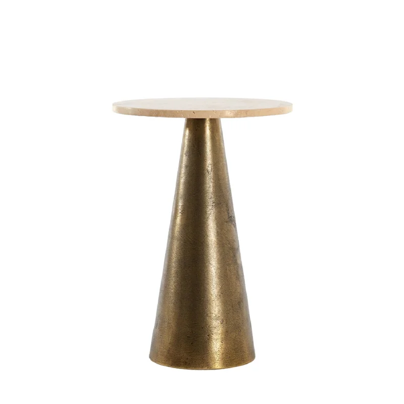 Track lighting with a long - lasting lifespanYnez Travertine Medium/Large Side Table Track lighting with a long - lasting lifespanYnez Travertine Medium/Large Side Table
