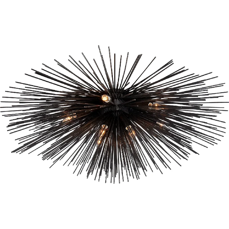 Track lighting with swivel heads for precise aimingStrada Large Flush Mount
