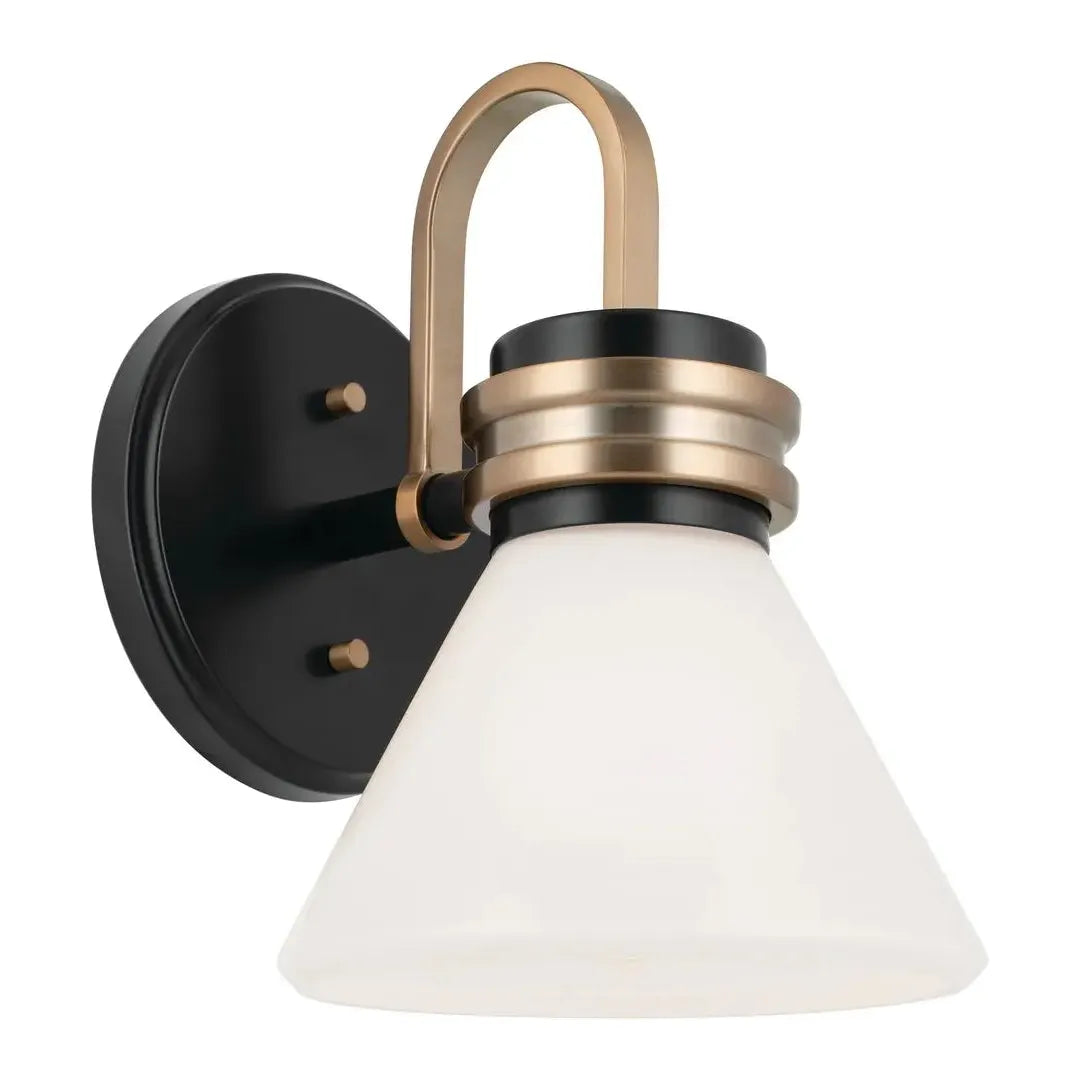 Track lighting with colored glass accentsFarum 9.5" 1-Light Wall Sconce