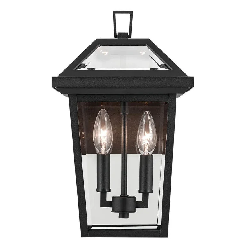 High - Bay LED Industrial Lighting for WarehousesRegenge 14 In 2-Lights Outdoor Wall Light With Clear Beveled Glass, Black Finish High - Bay LED Industrial Lighting for WarehousesRegenge 14 In 2-Lights Outdoor Wall Light With Clear Beveled Glass, Black Finish
