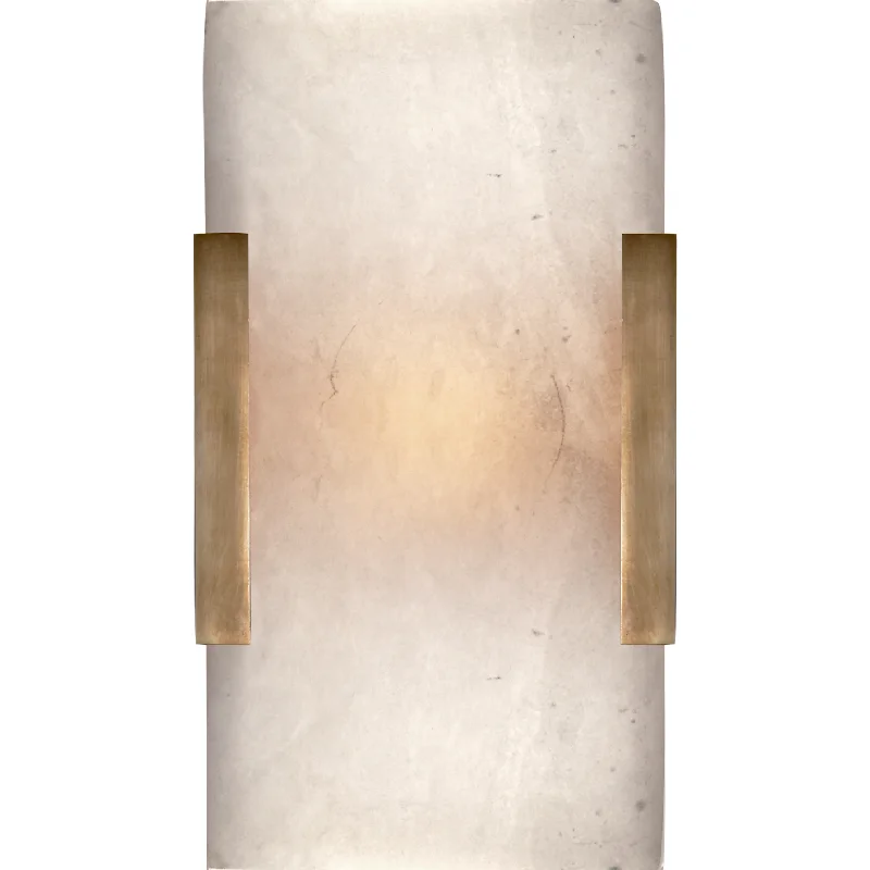 Track lighting with colored glass accentsCovet Wide Clip Bath Sconce