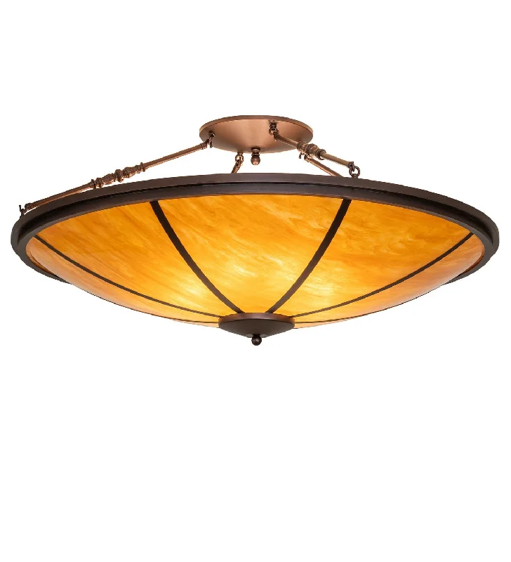 Dust - Resistant Industrial Lighting for Dirty WorkspacesCommerce Eight Light Semi-Flushmount