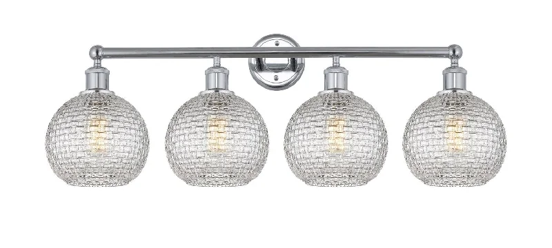 Industrial Pendant Lighting for Machine ShopsDowntown Urban Four Light Bath Vanity