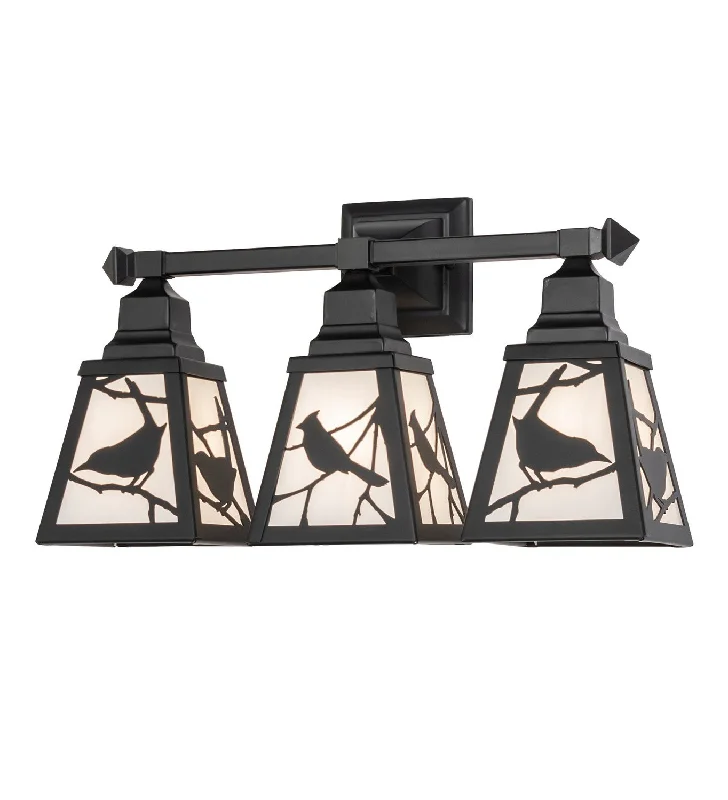 Industrial Exit Sign Lighting for Quick EvacuationSong Bird Three Light Vanity