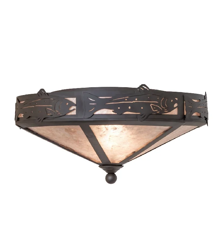 Industrial Lighting for Food Processing FactoriesRainbow Trout Two Light Flushmount Industrial Lighting for Food Processing FactoriesRainbow Trout Two Light Flushmount
