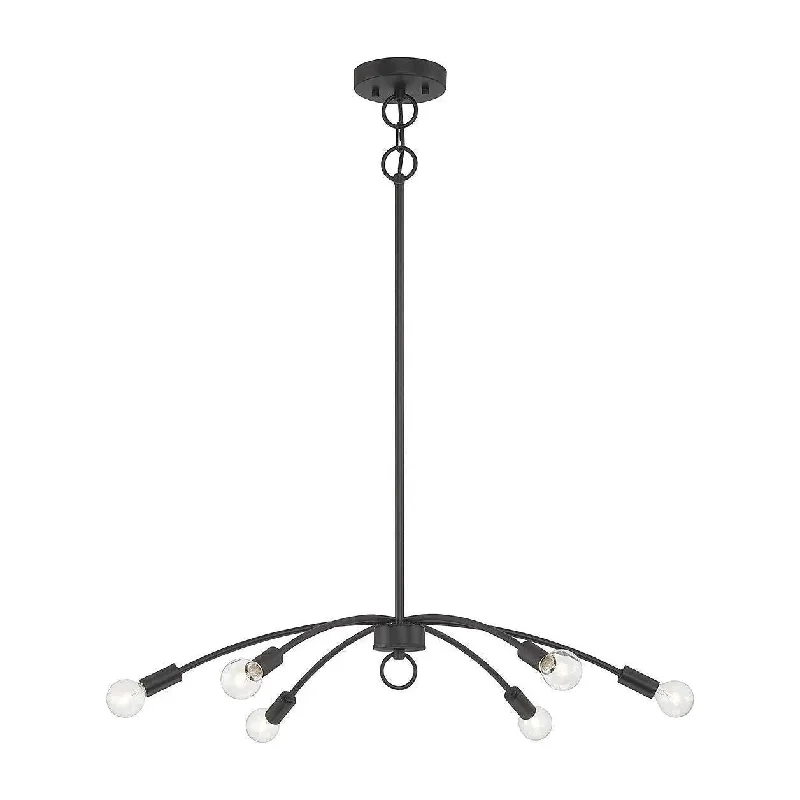 Track lighting with frosted glass shadesMeridian Chandelier