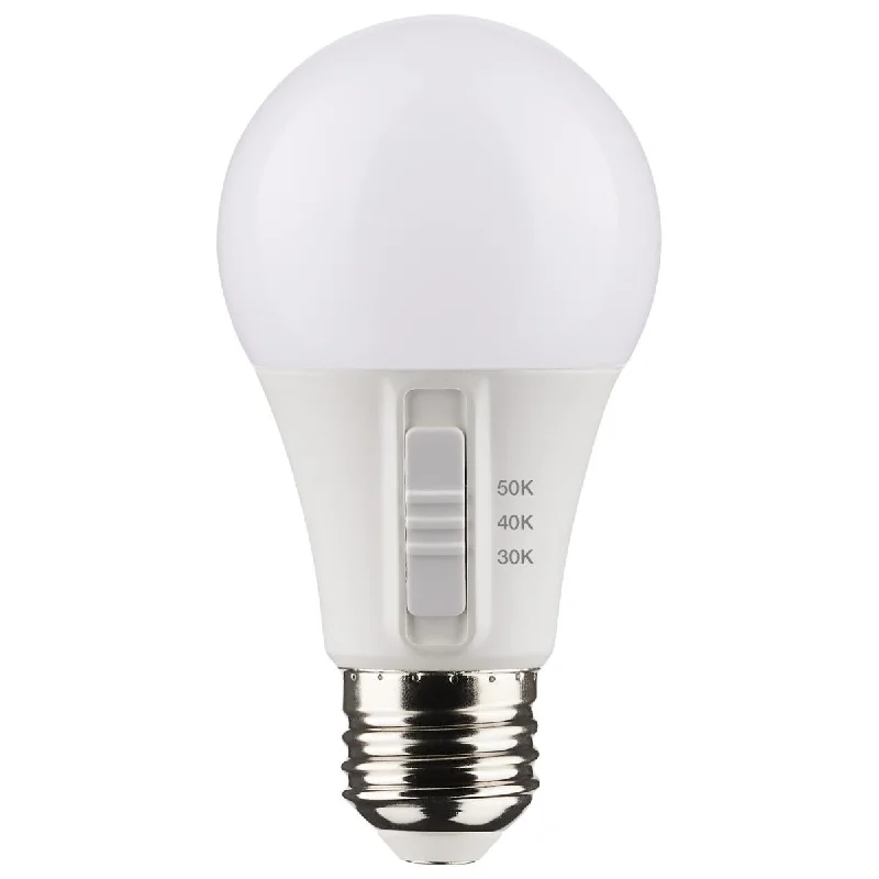 Shock - Resistant Industrial Lighting for Vibrating Machinery AreasA19 LED Bulb, 6 Watts, 470 Lumens, Selectable 30K|40K|50K, 40W Equal, E26 Medium Base