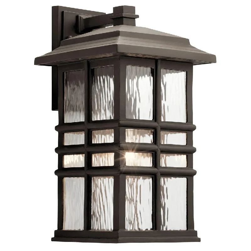 Industrial Lighting for Electronics ManufacturingBeacon Square 18 In 1-Light Outdoor Wall Light with Clear Hammered Glass, Bronze Finish Industrial Lighting for Electronics ManufacturingBeacon Square 18 In 1-Light Outdoor Wall Light with Clear Hammered Glass, Bronze Finish