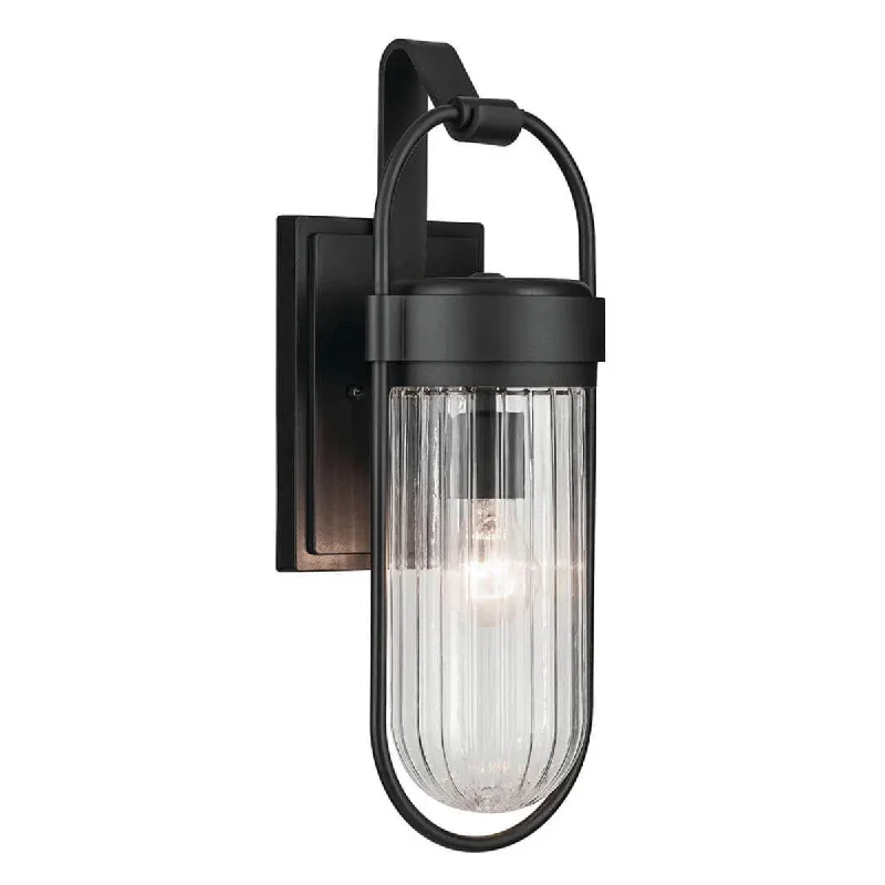 Dimmable Industrial Lighting for Ambiance ControlBrix 19 In 1-Light Outdoor Wall Light With Clear Glass, Black Finish Dimmable Industrial Lighting for Ambiance ControlBrix 19 In 1-Light Outdoor Wall Light With Clear Glass, Black Finish