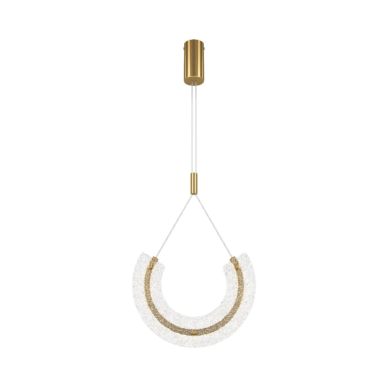 Track lighting with colored glass accentsMaya Pendant Light - Gold Finish