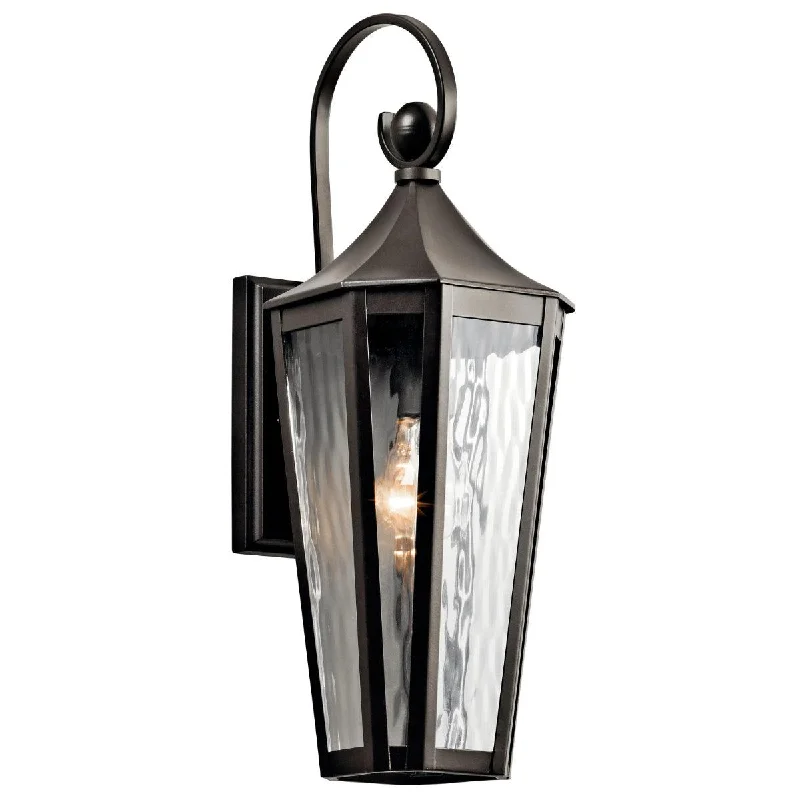 Low - Bay Industrial Lighting Fixtures for Small FactoriesRochdale 20 In 1-Light Outdoor Wall Light With Clear Water Glass, Bronze Finish Low - Bay Industrial Lighting Fixtures for Small FactoriesRochdale 20 In 1-Light Outdoor Wall Light With Clear Water Glass, Bronze Finish