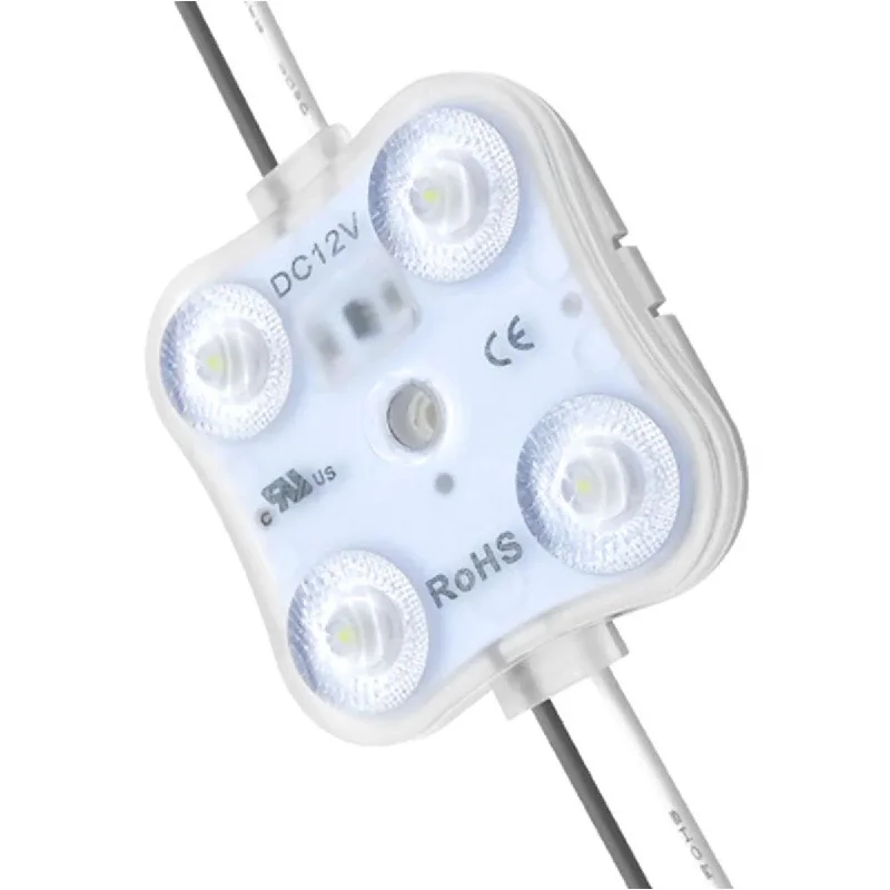 Industrial Ceiling - Mounted Lighting for Assembly PlantsLED Channel Ray, 4 LEDs, 6000K, 24VDC, 20 Modules, 220 Lumens per Module