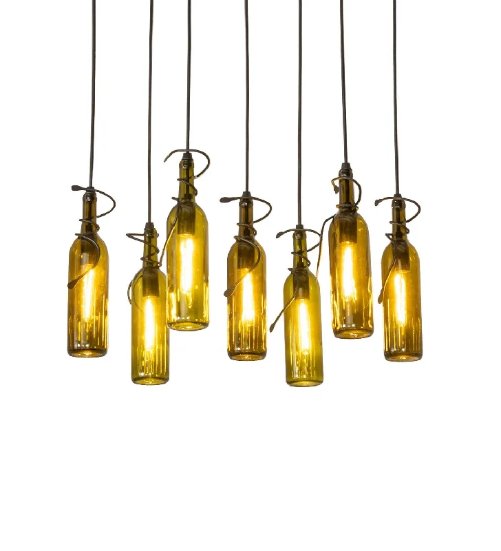 Industrial Lighting for Woodworking FactoriesTuscan Vineyard Seven Light Pendant