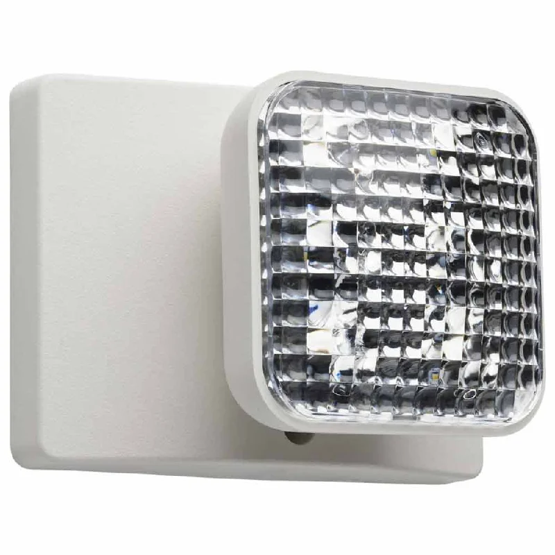 Industrial Lighting for Food Processing FactoriesSingle Head Low-Voltage Remote LED Emergency Light, White Industrial Lighting for Food Processing FactoriesSingle Head Low-Voltage Remote LED Emergency Light, White