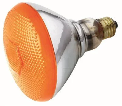 Track lighting with a chunky, bold designSatco Halogen Color Flood Lamp Br38 100 Watt 120 Volt Medium Base Amber 110 Deg. Beam Spread 6 Per Case Track lighting with a chunky, bold designSatco Halogen Color Flood Lamp Br38 100 Watt 120 Volt Medium Base Amber 110 Deg. Beam Spread 6 Per Case