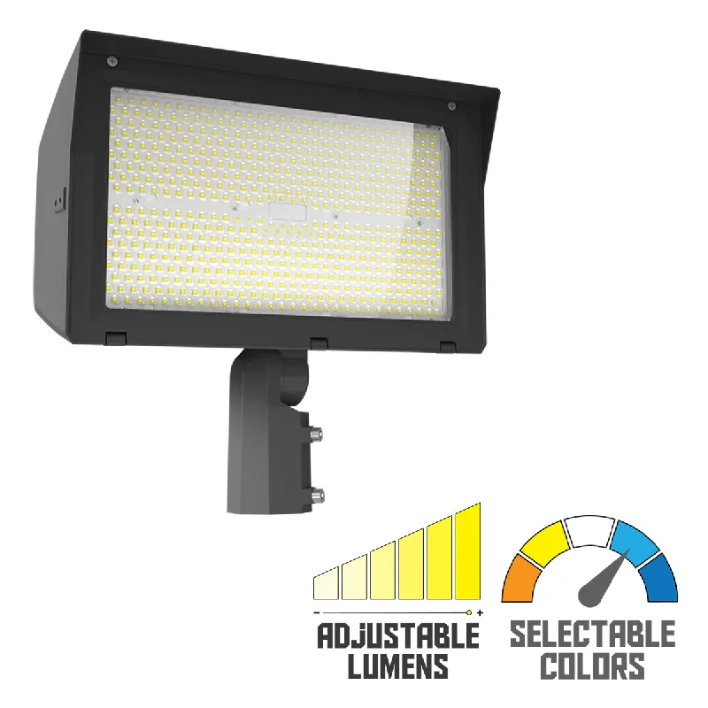 Industrial Lighting for Food Processing FactoriesLED Flood Light, 320W, 46000 Lumens, 30K/40K/50K, Slipfitter and Trunnion Mount, 120-277V