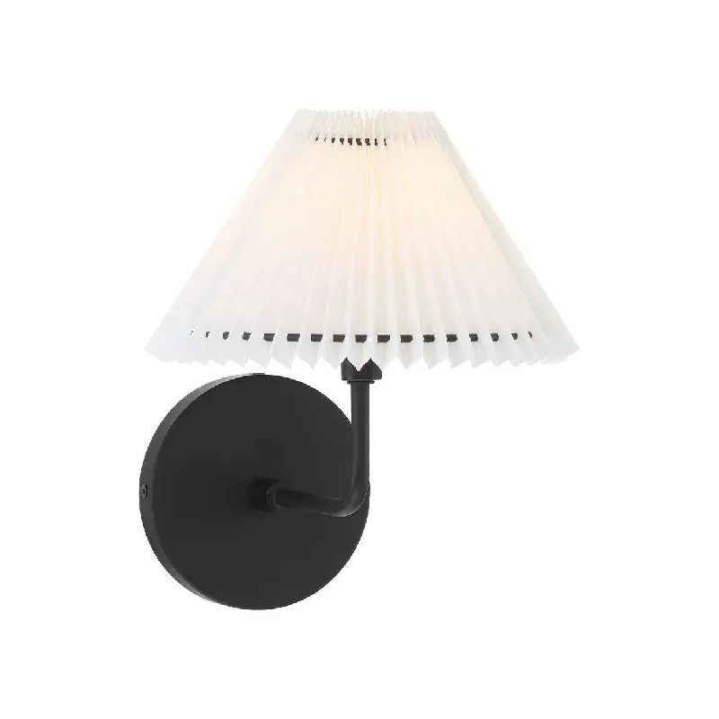 Track lighting with colored glass accentsMeridian Wall Sconce