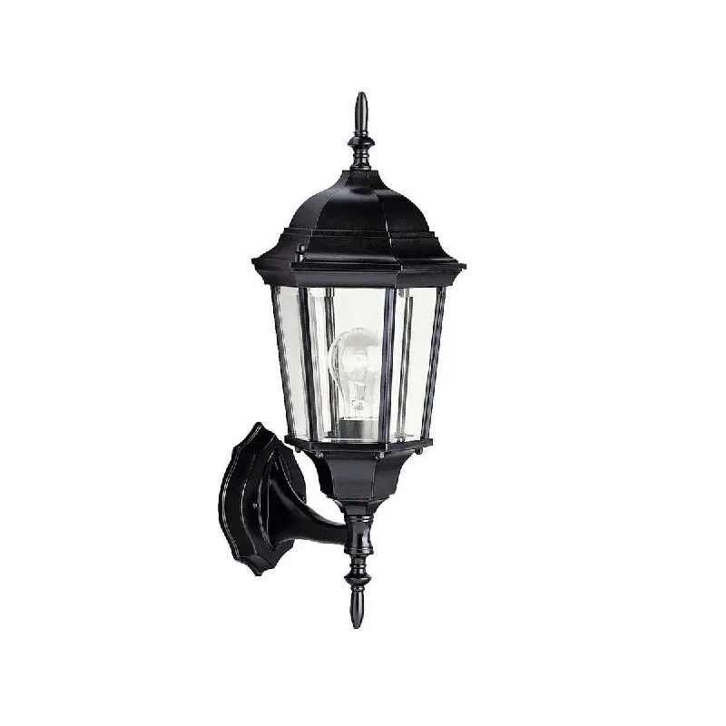 Industrial Lighting with High CRI (Color Rendering Index) for True Color PerceptionMadison 23 In 1-Light Outdoor Wall Light with Clear Beveled Glass, Black Finish Industrial Lighting with High CRI (Color Rendering Index) for True Color PerceptionMadison 23 In 1-Light Outdoor Wall Light with Clear Beveled Glass, Black Finish