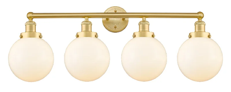Industrial Wall - Mounted Lighting for Workshop WallsEdison Four Light Bath Vanity