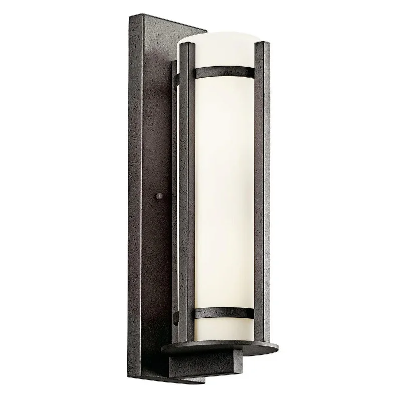 Dust - Resistant Industrial Lighting for Dirty WorkspacesCamden 26 In 3-Lights Outdoor Wall Light With Satin Etched Opal Glass, Bronze Finish
