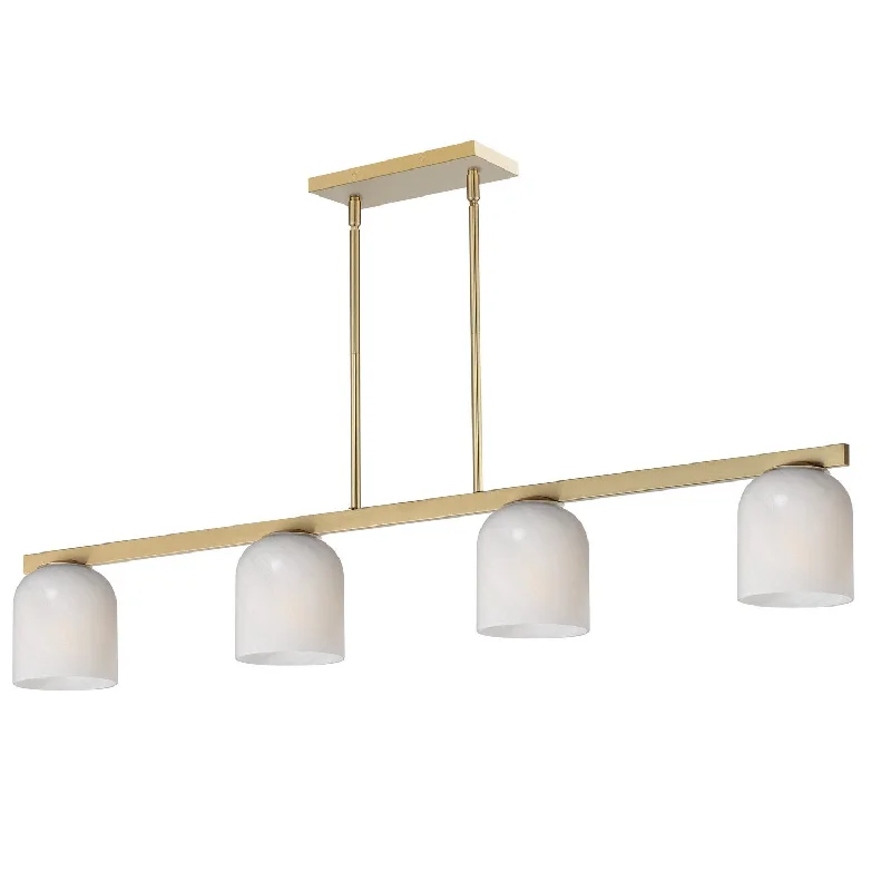 Durable Industrial Lighting for Harsh EnvironmentsScoop Four Light Linear Pendant