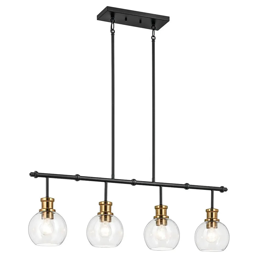 Low - voltage track lighting for safetyClove 4-Light Linear Chandelier