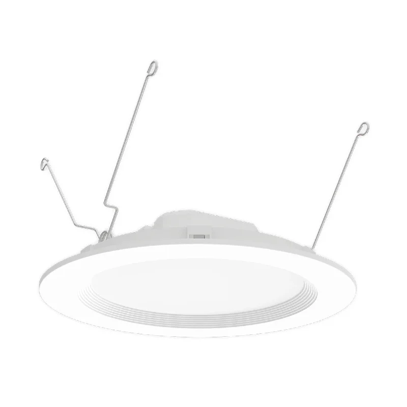Industrial Lighting for Chemical Plants5/6'' Wafer Retrofit LED Can Light, 1300 Lumens, Selectable 2700K to 5000K, White Baffle Trim Industrial Lighting for Chemical Plants5/6'' Wafer Retrofit LED Can Light, 1300 Lumens, Selectable 2700K to 5000K, White Baffle Trim