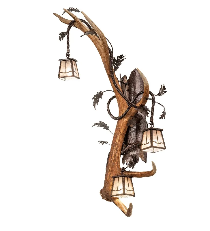 Adjustable Industrial Lighting for Flexible IlluminationAntlers Three Light Wall Sconce Adjustable Industrial Lighting for Flexible IlluminationAntlers Three Light Wall Sconce