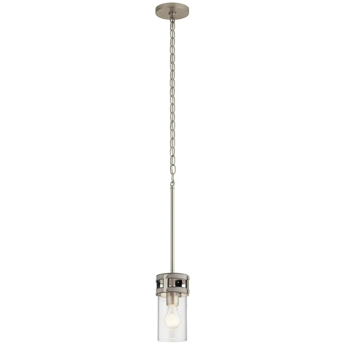 Track lighting with clear glass shadesStetton 1-Light Mini Pendant