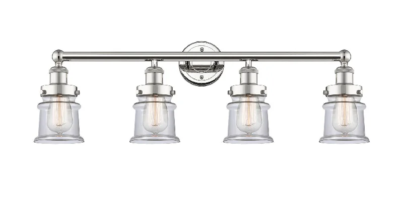 Waterproof Industrial Lighting for Wet AreasEdison Four Light Bath Vanity