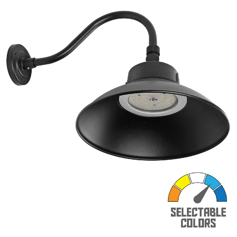Industrial Lighting for Chemical Plants23 in. LED Outdoor Wall Light 120-277V Selectable CCT Black Finish Industrial Lighting for Chemical Plants23 in. LED Outdoor Wall Light 120-277V Selectable CCT Black Finish