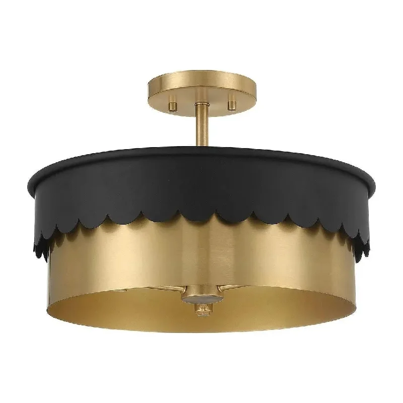 Track lighting with a minimalist track designMeridian Semi-Flush Mount