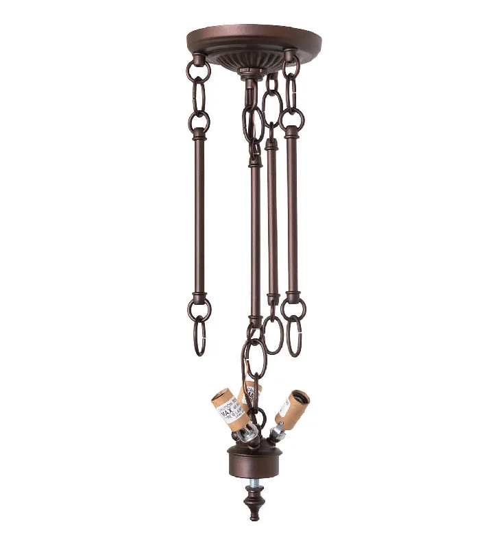 Waterproof Industrial Lighting for Wet AreasMahogany Bronze Three Light Semi-Flushmount Hardware Waterproof Industrial Lighting for Wet AreasMahogany Bronze Three Light Semi-Flushmount Hardware