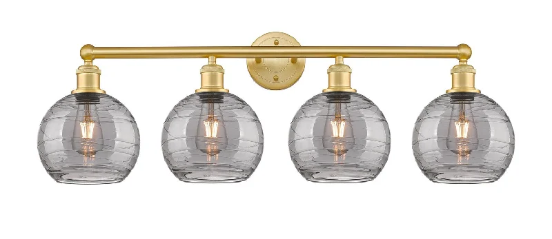 Low - Bay Industrial Lighting Fixtures for Small FactoriesDowntown Urban Four Light Bath Vanity Low - Bay Industrial Lighting Fixtures for Small FactoriesDowntown Urban Four Light Bath Vanity