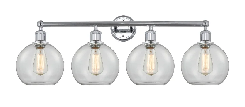 Shock - Resistant Industrial Lighting for Vibrating Machinery AreasDowntown Urban Four Light Bath Vanity