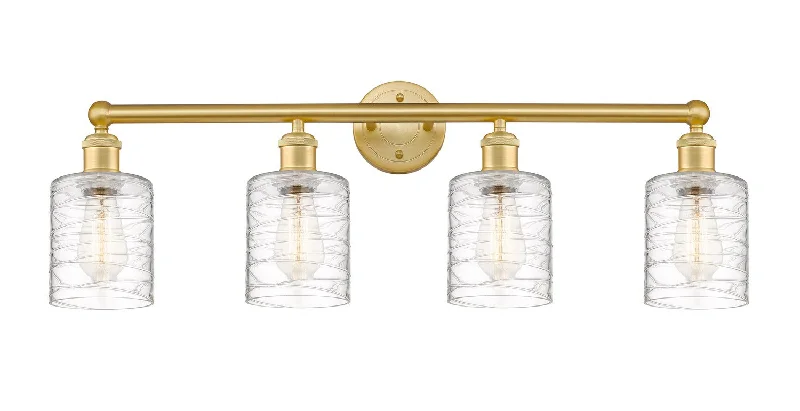 Industrial Wall - Mounted Lighting for Workshop WallsEdison Four Light Bath Vanity