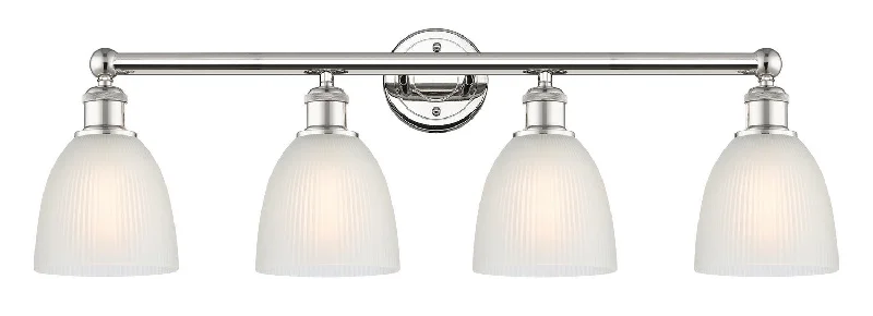 Industrial Pendant Lighting for Machine ShopsEdison Four Light Bath Vanity
