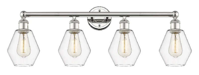 Industrial Lighting for Textile MillsEdison Four Light Bath Vanity