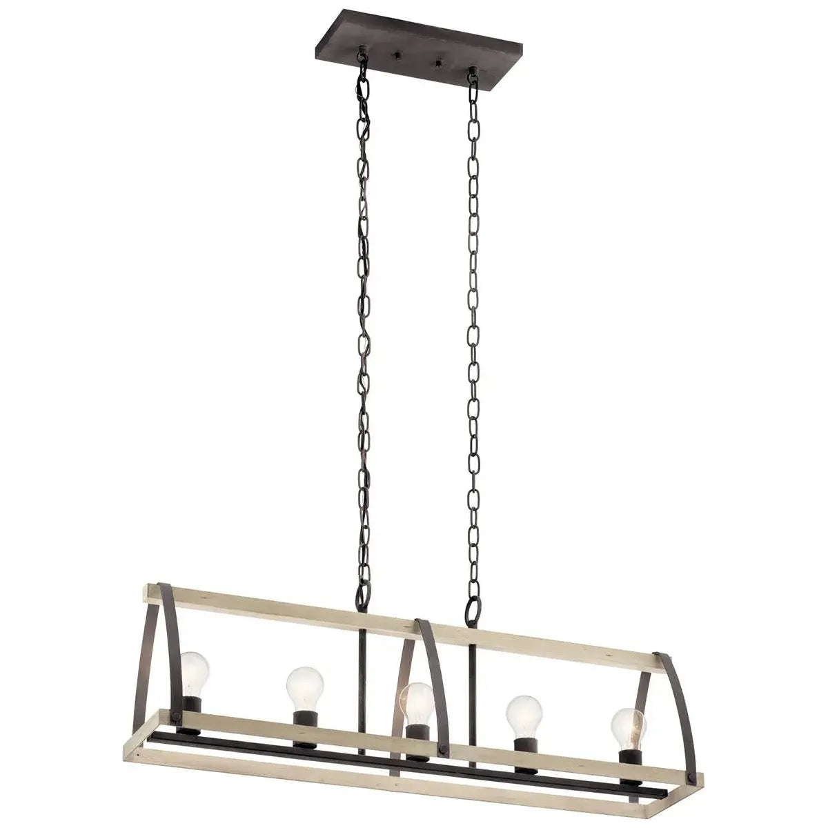 Track lighting for outdoor gardensGartin 36" 5-Light Linear Chandelier