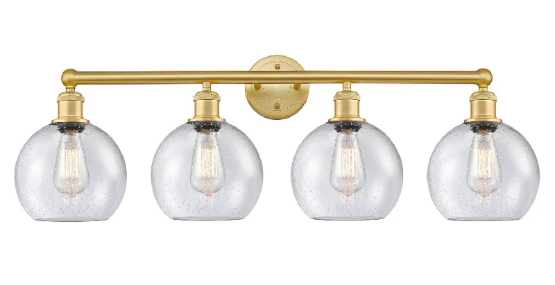 Shock - Resistant Industrial Lighting for Vibrating Machinery AreasDowntown Urban Four Light Bath Vanity Shock - Resistant Industrial Lighting for Vibrating Machinery AreasDowntown Urban Four Light Bath Vanity