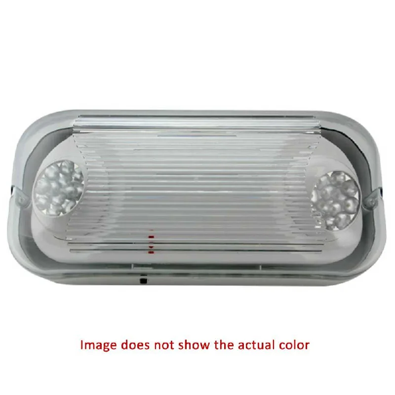 Adjustable Industrial Lighting for Flexible IlluminationLED Emergency Light, 2 Watts, Dual Adjustable Head, 120-277V, Wet Rated, Black Adjustable Industrial Lighting for Flexible IlluminationLED Emergency Light, 2 Watts, Dual Adjustable Head, 120-277V, Wet Rated, Black