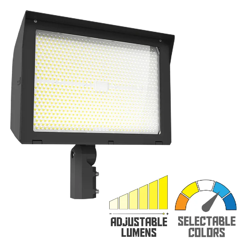 Energy - Efficient Industrial Lighting for Cost - SavingsLED Flood Light, 500W, 74000 Lumens, 30K/40K/50K, Slipfitter and Trunnion Mount, 120-277V