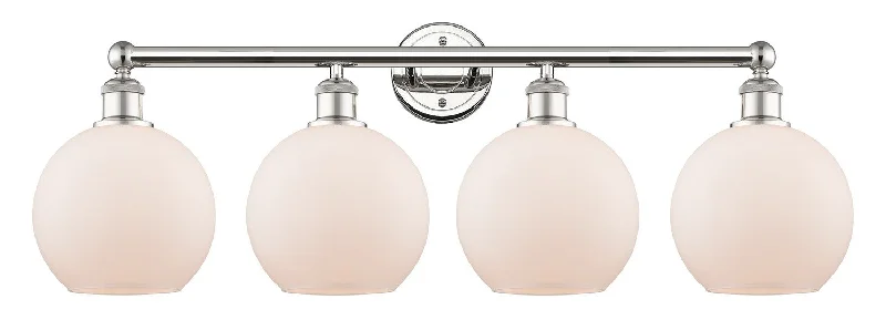 Corrosion - Resistant Industrial Lighting for Coastal FactoriesDowntown Urban Four Light Bath Vanity