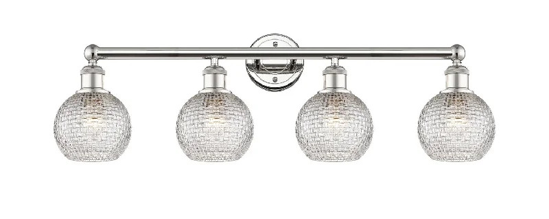 Industrial Lighting for Printing Press FacilitiesEdison Four Light Bath Vanity