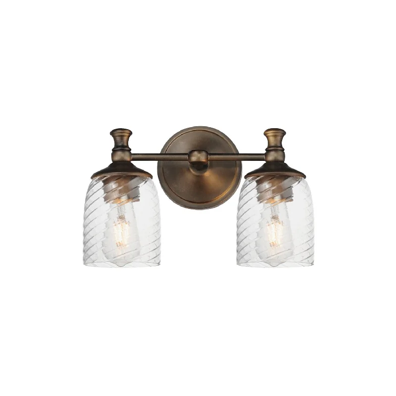 Industrial Lighting for Woodworking FactoriesSwirl Two Light Wall Sconce