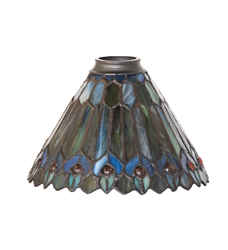 Corrosion - Resistant Industrial Lighting for Coastal FactoriesTiffany Jeweled Peacock Shade Corrosion - Resistant Industrial Lighting for Coastal FactoriesTiffany Jeweled Peacock Shade