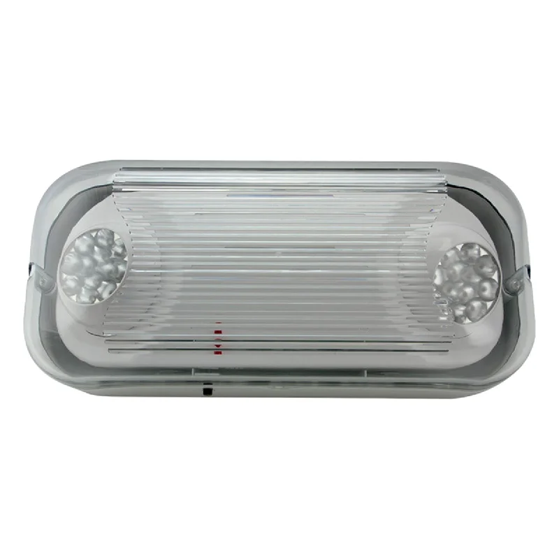 Shock - Resistant Industrial Lighting for Vibrating Machinery AreasLED Emergency Light, 2 Watts, Dual Adjustable Head, 120-277V, Wet Rated, White Shock - Resistant Industrial Lighting for Vibrating Machinery AreasLED Emergency Light, 2 Watts, Dual Adjustable Head, 120-277V, Wet Rated, White