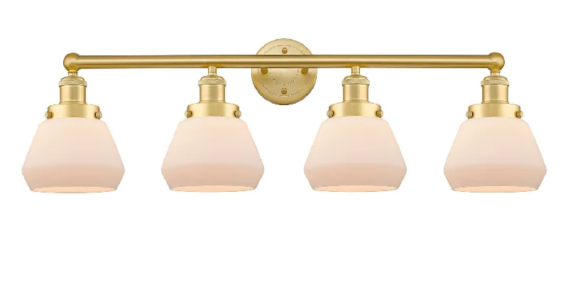 Dimmable Industrial Lighting for Ambiance ControlEdison Four Light Bath Vanity