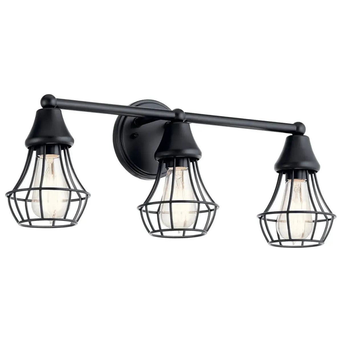 Track lighting with colored glass accentsBayley 23" 3-Light Vanity Light