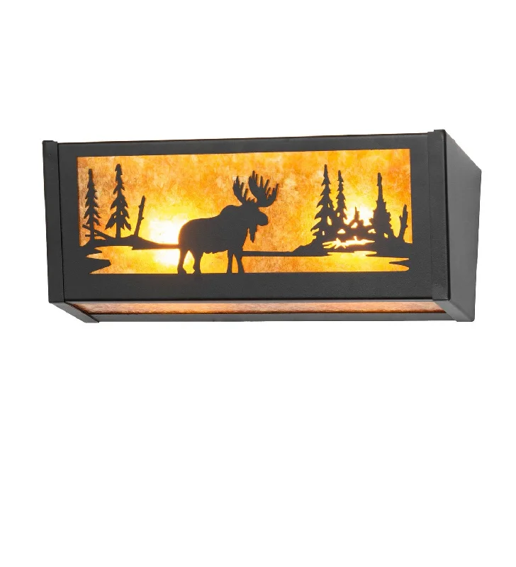 Industrial Lighting for Textile MillsMoose At Lake Two Light Wall Sconce